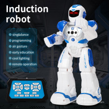 Mechanical warfare police early education intelligent robot electric singing infrared sensor children's remote control toys